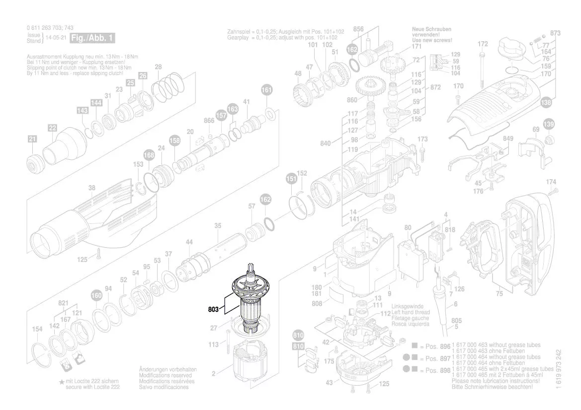 Induit réf: 1 614 010 213 BOSCH